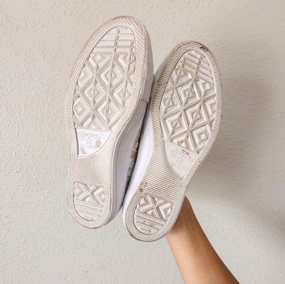 CONVERSE x Patbo leather floral metallic gold Chuck Taylors SIZE 6 womens - Picture 5 of 5